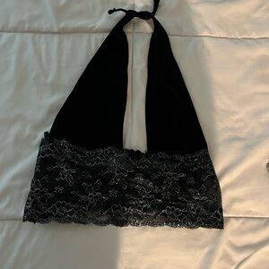 black halter top